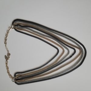 3 Toned Layered Necklace